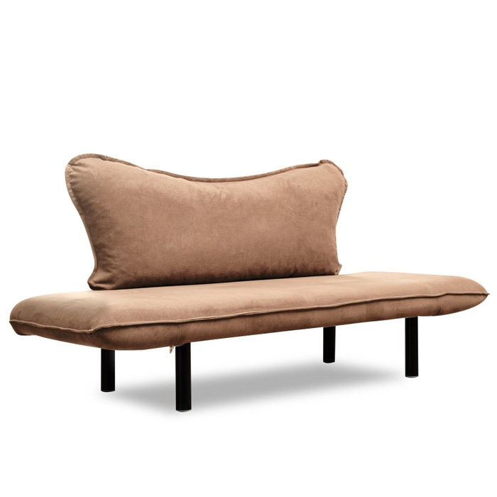 Atelier Del Sofa Chatto - Sofá-Cama de 2 Plazas Marrón Claro